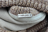 Cult Gaia Womens High Neck String Knit Gold Dress Size M