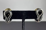 David Yurman 18K Gold Black Onyx Diamond Earrings