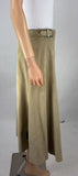 Ralph Lauren Tan Suede Wrap Skirt With Buckles Size 8 NEW