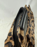 Salvatore Ferragamo Brown Animal Print Calf Hair Large Tote