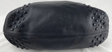 TOD’S Black Studded Leather Shoulder Bag With Dust Bag