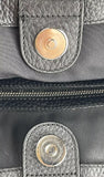 TOD’S Black Studded Leather Shoulder Bag With Dust Bag