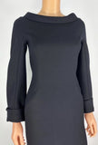 Thierry Mugler Wool Black Dress Size 36