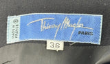 Thierry Mugler Wool Black Dress Size 36