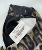 Nili Lotan Rebecca Silk Sleeveless Leopard Print Dress Size 6