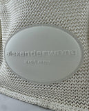 Alexander Wang White Ryan Raffia-Effect Large Bag