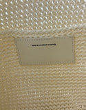 Alexander Wang White Ryan Raffia-Effect Large Bag