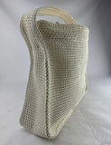 Alexander Wang White Ryan Raffia-Effect Large Bag