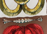 Hermes Persona Silk Scarf Artist Signed Loic Dubigeon