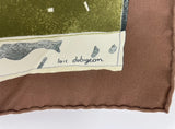Hermes Persona Silk Scarf Artist Signed Loic Dubigeon