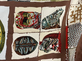 Hermes Persona Silk Scarf Artist Signed Loic Dubigeon