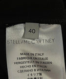 Stella McCartney V-Neck Sleeveless Lace Trim Knee Length Dress Black Size 40