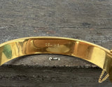 Celine Gold and Black Lock Bracelet