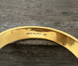 Celine Gold and Black Lock Bracelet