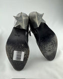 Golden Goose Star Black Leather Ankle Boots Size 37