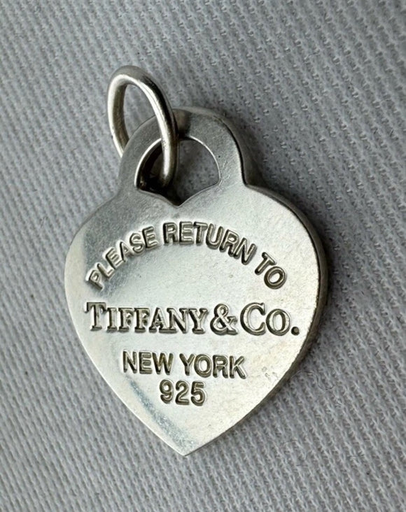 Tiffany & Co Return To Tag Heart Pendant Silver 925 SV925