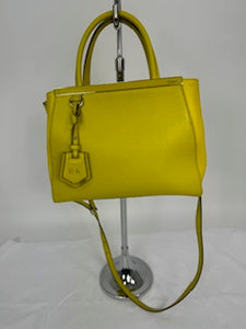 FENDI Lime Leather Mini 2jours Tote