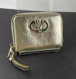 Valentino Garavani Zip Around Small Wallet Leather Gold