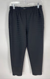 Issey Miyake Black Trousers Tapered High Rise Size 1 JP Ribbon Detail 28” Waist