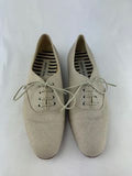 Manolo Blahnik Linen Lace Up Oxfords Size 35.5