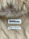 Hermes Tan Sable Collar Jacket