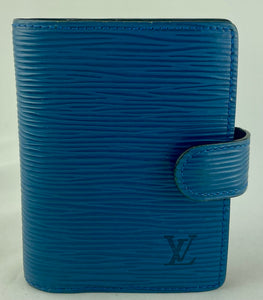 Louis Vuitton Blue Epi Small Snap Wallet