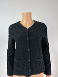 Chanel Silk Quilted Jacket Size 38